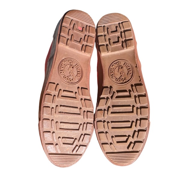 Vintage Polo Sportsman Red Canvas Lug Sole Bottom Quality Outdoor Shoes size 8.5 - Picture 13 of 15